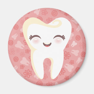 Cute Tooth - Pink Magnet