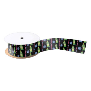 Cute toothbrush toothpaste dental floss cartoon satin ribbon