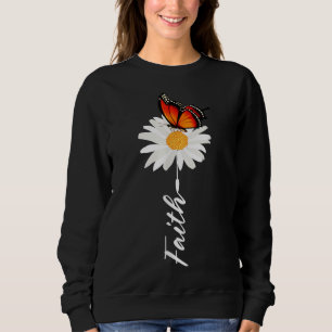 cute tops for women faith butterfly garden daisy