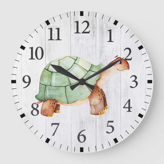 Cute Tortoise Wall Clock (Front)