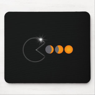 Cute Total Solar Eclipse April 8 Mouse Pad