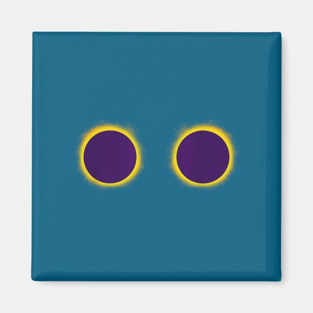 Cute Total Solar Eclipse Magnet (Front)
