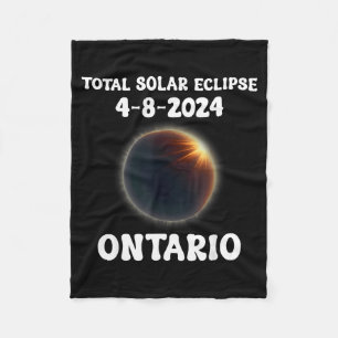 Cute Total Solar Eclipse Watch North Fleece Blanket