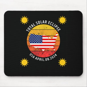 Cute Totality Eclipse Total Solar Eclipse Mouse Pad