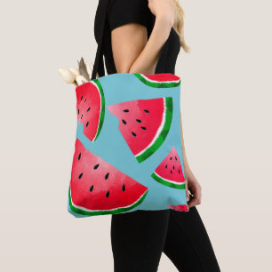 Cute tote bag with watermelon