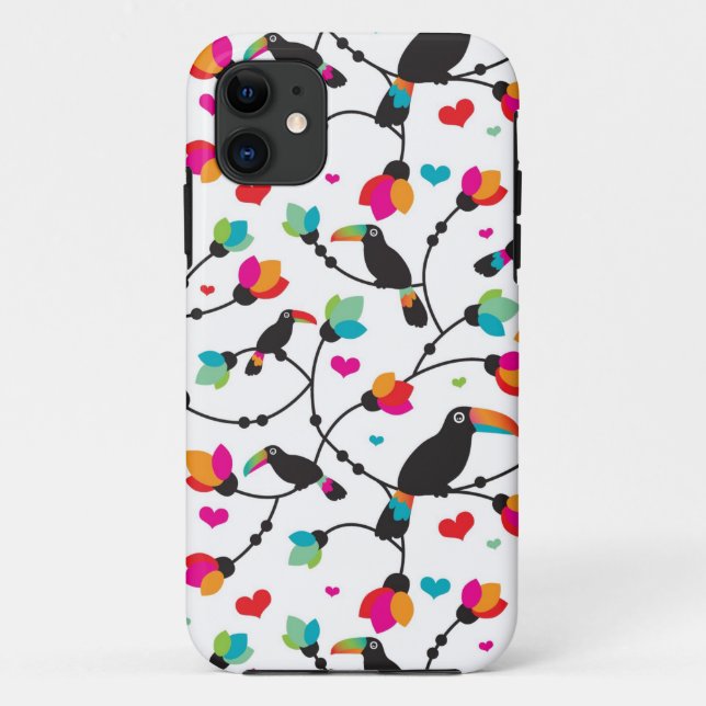 cute toucan bird tropical illustration Case-Mate iPhone case (Back)