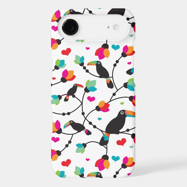 cute toucan bird tropical illustration Case-Mate iPhone case (Back)
