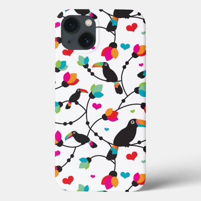 cute toucan bird tropical illustration Case-Mate iPhone case (Back)