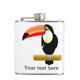 Cute Toucan Hip Flask