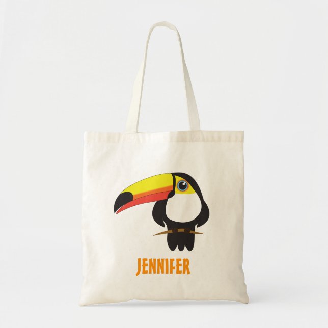 Cute toucan tote bag (Front)