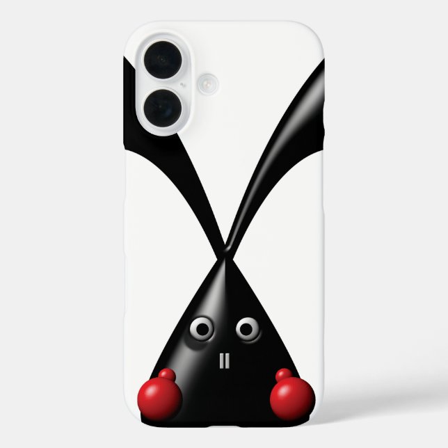 Cute Tough Bunny Boxer Rabbit Case-Mate iPhone Case (Back)