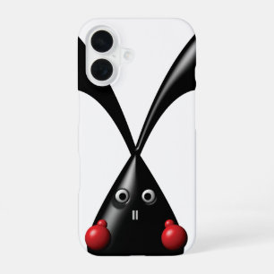 Cute Tough Bunny Boxer Rabbit iPhone 16 Case