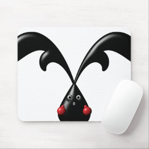 Cute Tough Bunny Boxer Rabbit Mouse Pad