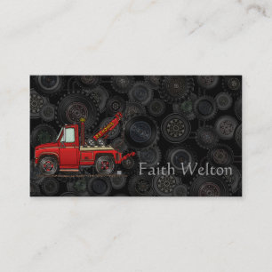 Cute Tow Truck Wrecker Business Card