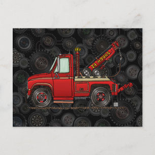 Cute Tow Truck Wrecker Postcard