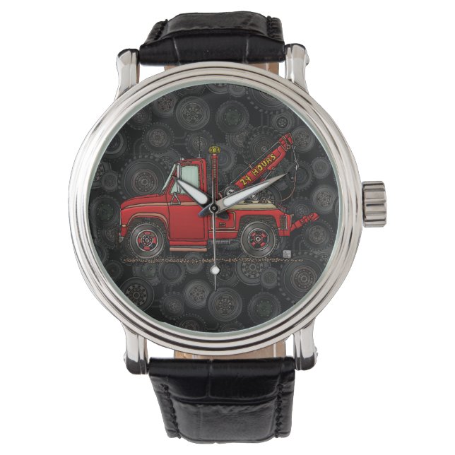 Cute Tow Truck Wrecker Watch (Front)