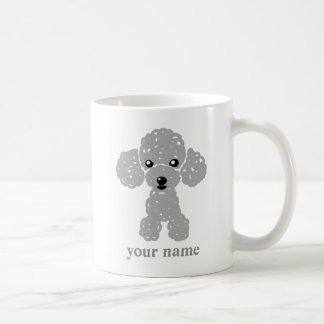 Cute Toy Poodle (Gray) Name Set Coffee Mug