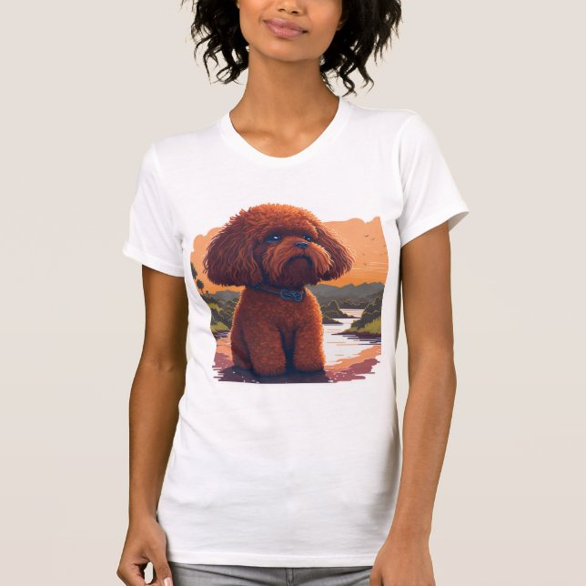 Cute Toy Poodle  T-Shirt (Front)