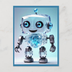 Cute Toy Robot Postcard