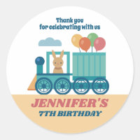 Cute Train and Animal Kids Birthday Party Favour