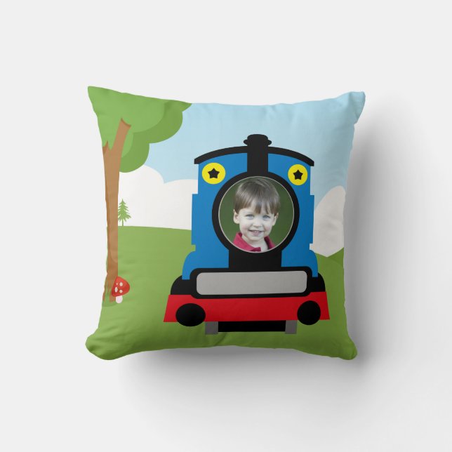 Cute train cushion (Front)