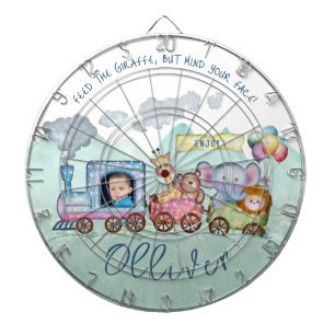 Cute train engene theme Dartboard