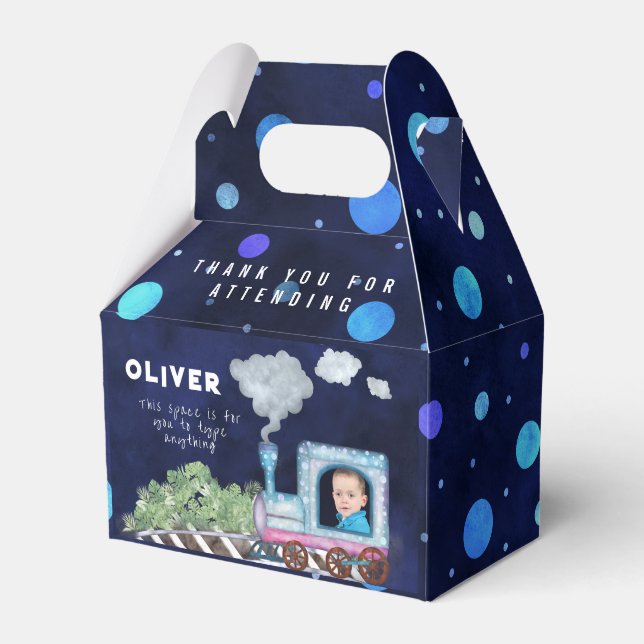 Cute train Favor Box (Front Side)