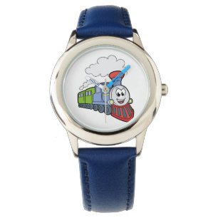 Cute Train Kid's Colorful Face Watch