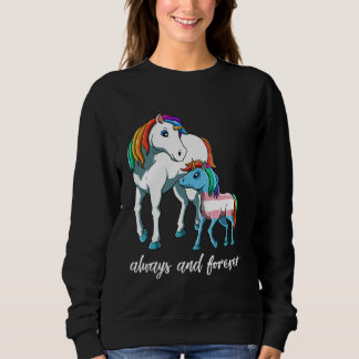 Cute Transgender Unicorn Mama Sweatshirt