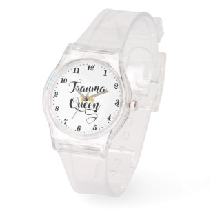 Cute Trauma Queen Nurse word art  Watch