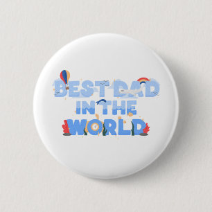 Cute Travel Theme Father 6 Cm Round Badge
