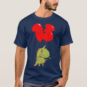 Cute TRe Fairy13th BirthdayKids Balloon Party T-Shirt