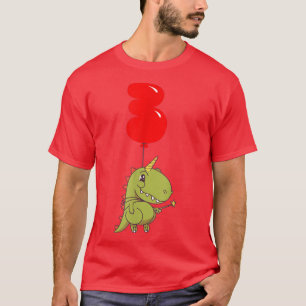Cute TRe Fairy3rd BirthdayKids Balloon Party T-Shirt