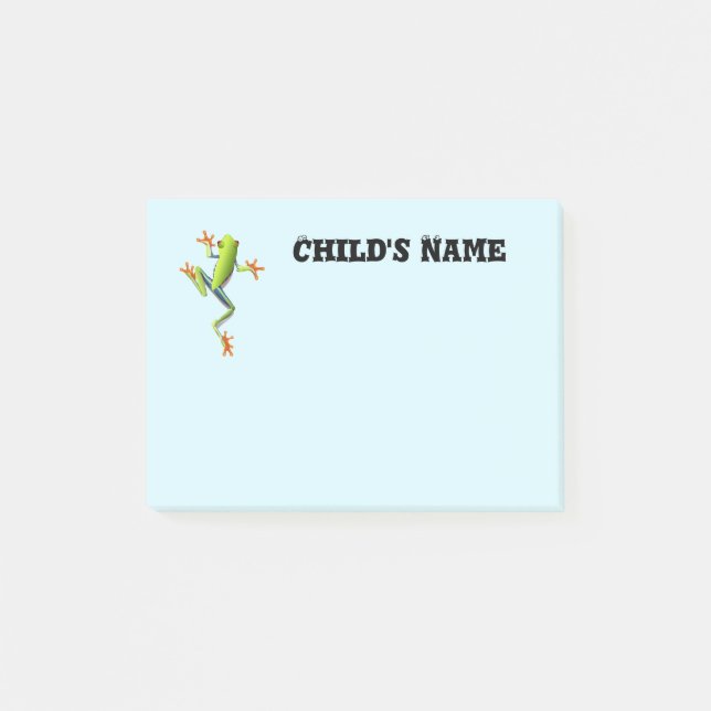 Cute Tree Frog Post-it Notes (Front)