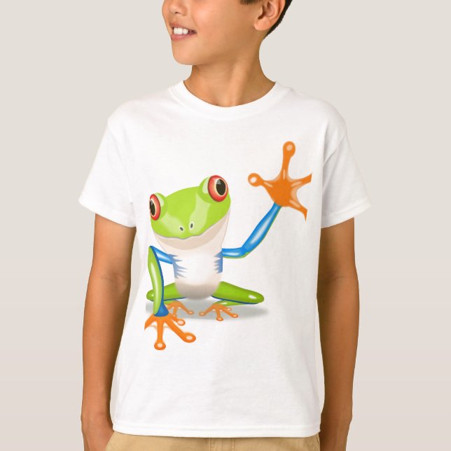Cute Tree Frog T-Shirt (Front)