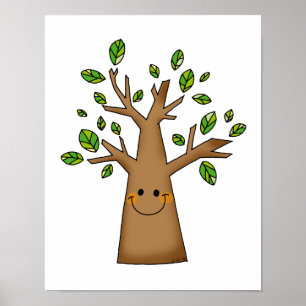 cute tree poster