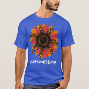 Cute Trendy Beautiful Autumn Fall Season Sunflower T-Shirt