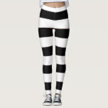 Cute Trendy Black And White Stripes Women's  Leggings<br><div class="desc">Cute Trendy Black and White Stripes Women's Leggings Design.  

It's suitable for yoga outfit,  jogging outfit,  aerobic outfit,  daily casual wear etc.

And it makes a cute Birthday present,  Christmas present etc for her/women.</div>