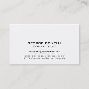 Cute Trendy Black & White Classical Business Card