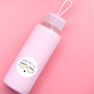 Cute Trendy Chic Work Best-Tea Sticker