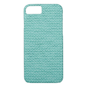 Cute Trendy Crochet   Knitted Blue Case-Mate iPhone Case