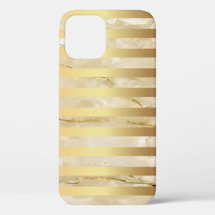 Cute Trendy Gold Marble iPhone 12 Case