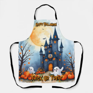 Cute Trendy Halloween Spooky Collection Apron