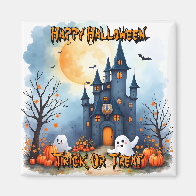Cute Trendy Halloween Spooky Collection Magnet (Front)