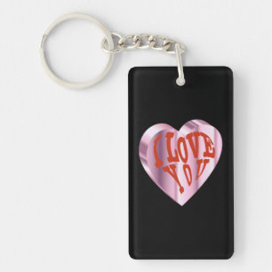 Cute Trendy Heart Key Ring
