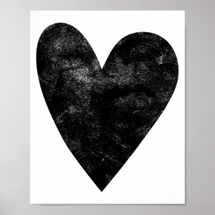 Cute Trendy Heart Valentines Day T Shirt Vintage D Poster