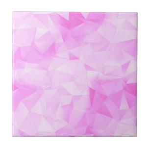 Cute Trendy Light Pink Colour Colourful Pattern Ceramic Tile
