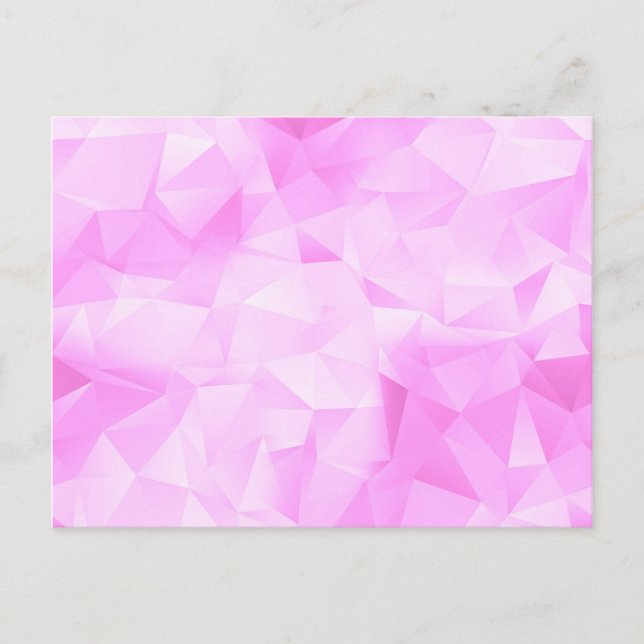 Cute Trendy Light Pink Colour Colourful Pattern Postcard (Front)