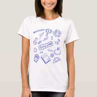 Cute Trendy Minimal Line Art Teacher T-Shirt