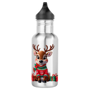 Cute Trendy Modern Funny Merry Christmas 532 Ml Water Bottle